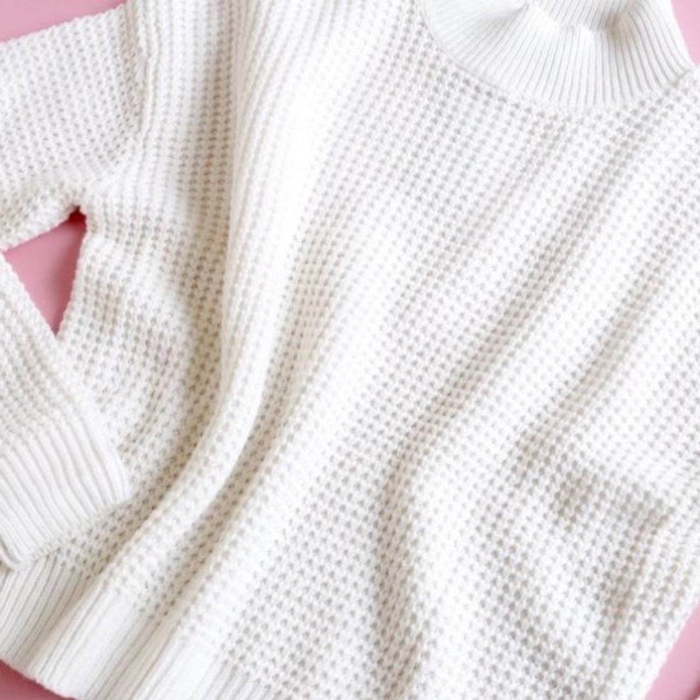 Frank and Oak Ribbed Mock-Neck Sweater - S